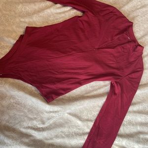 Dark Red Bodysuit, size small, super stretchy, never worn